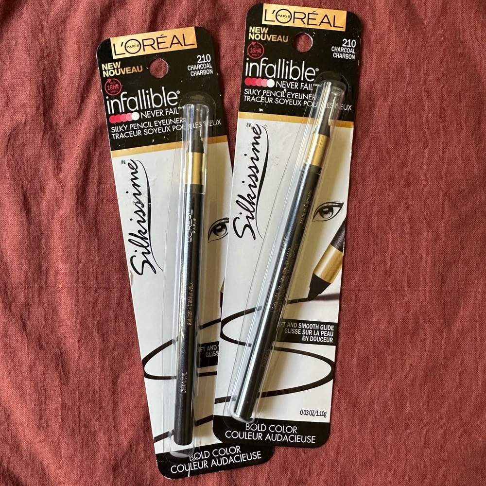 NWT L’ORÉAL PARIS Infallible Silky Pencil Eyeliner (x2)